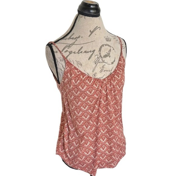 H & M Womens Blouse Print Tank Top Sleeveless Size XS Beach Bohemian Flowy - Picture 5 of 13